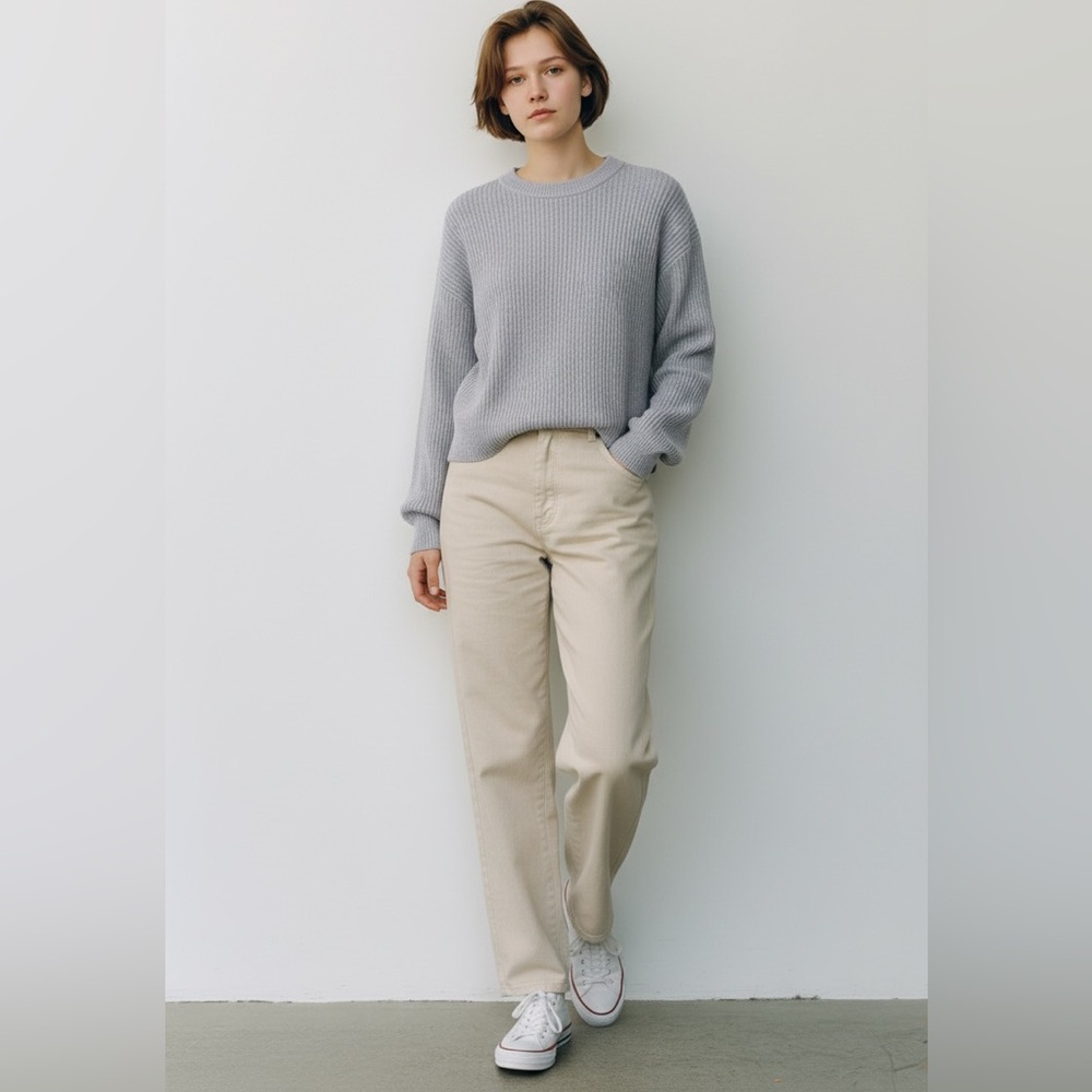 lululemon athletica Gray Crew Neck teenage athletic Sweater SZ:0